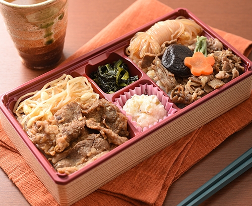 駅弁|牛すきと牛焼肉弁当｜日本ばし大増 | 粋な江戸味、匠の技。